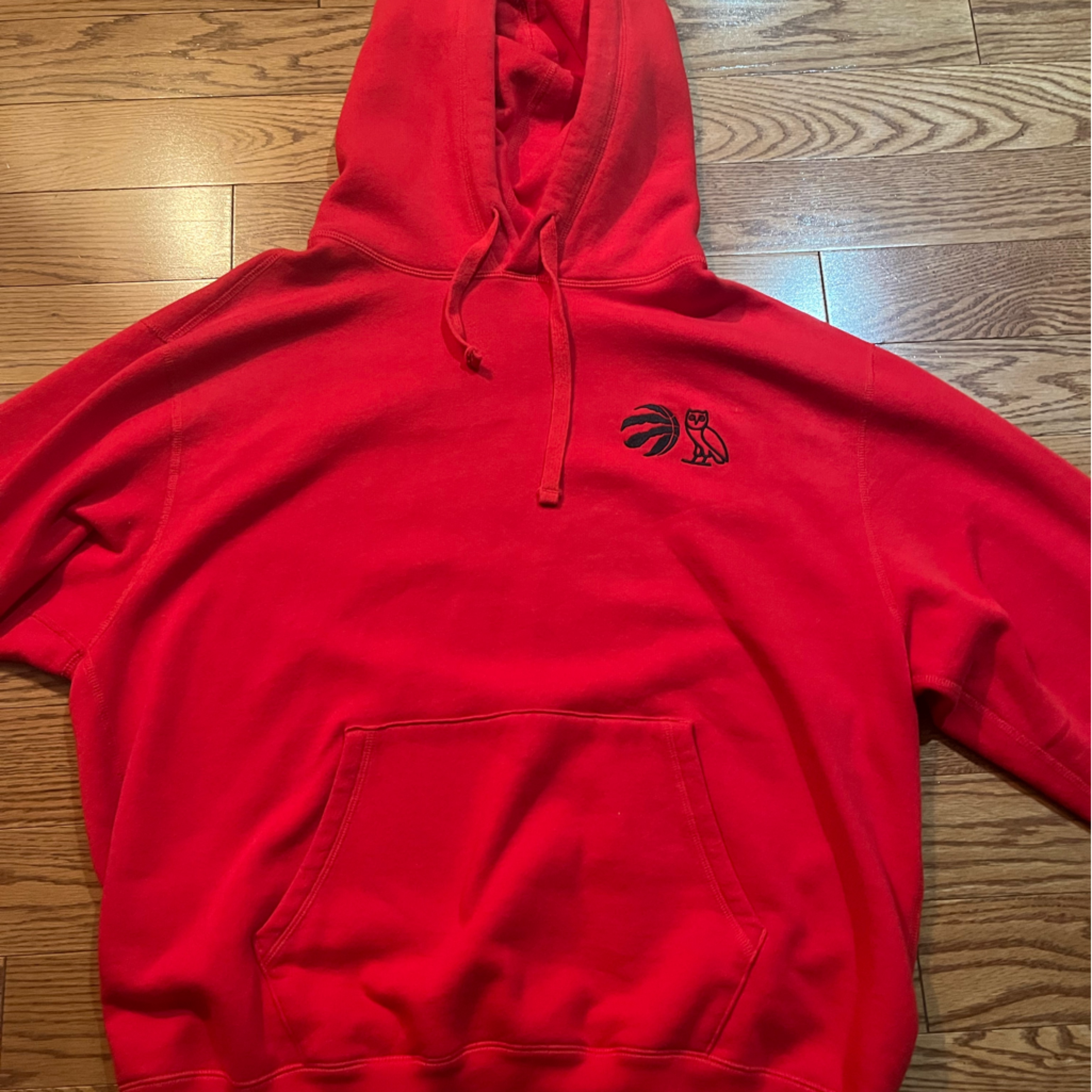 Ovo X Raptors Red Hoodie
